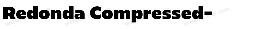 Redonda Compressed字体转换